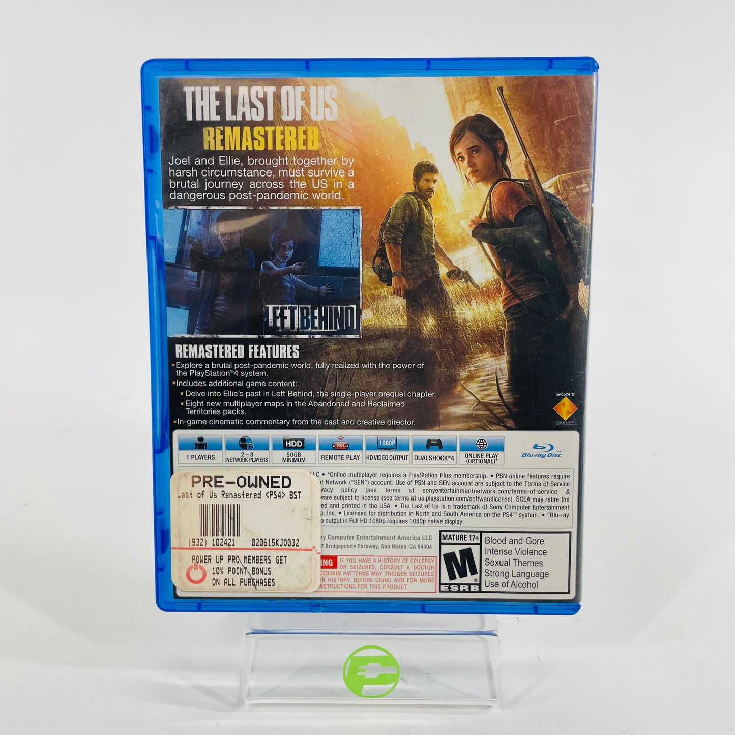 The Last of Us Remastered (Sony PlayStation 4 PS4, 2014)