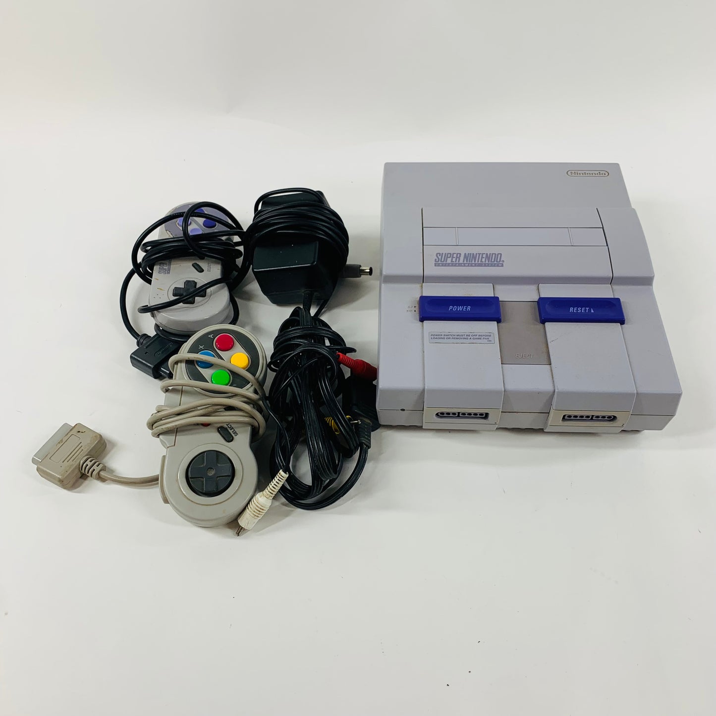 Super Nintendo Entertainment System NES Video Game Console SNS-001 Gray