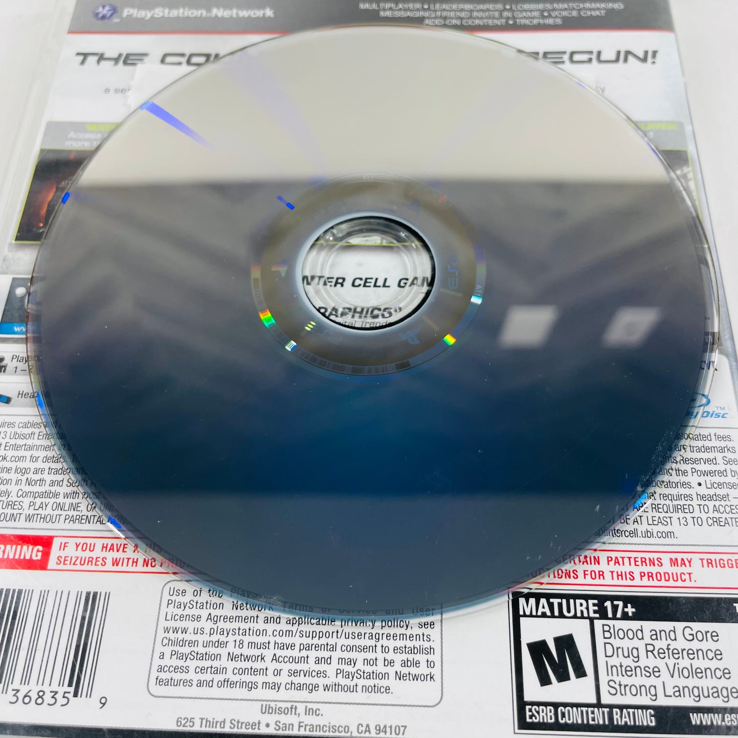 Splinter Cell: Blacklist (Sony PlayStation 3 PS3, 2013)