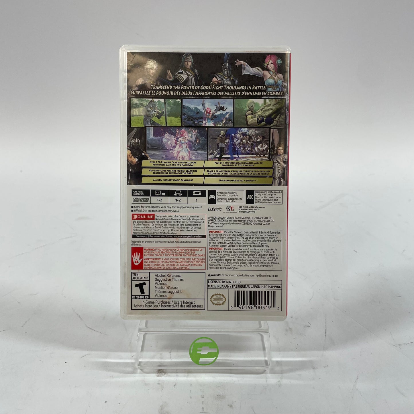 Warriors Orochi 4 Ultimate (Nintendo Switch, 2020)