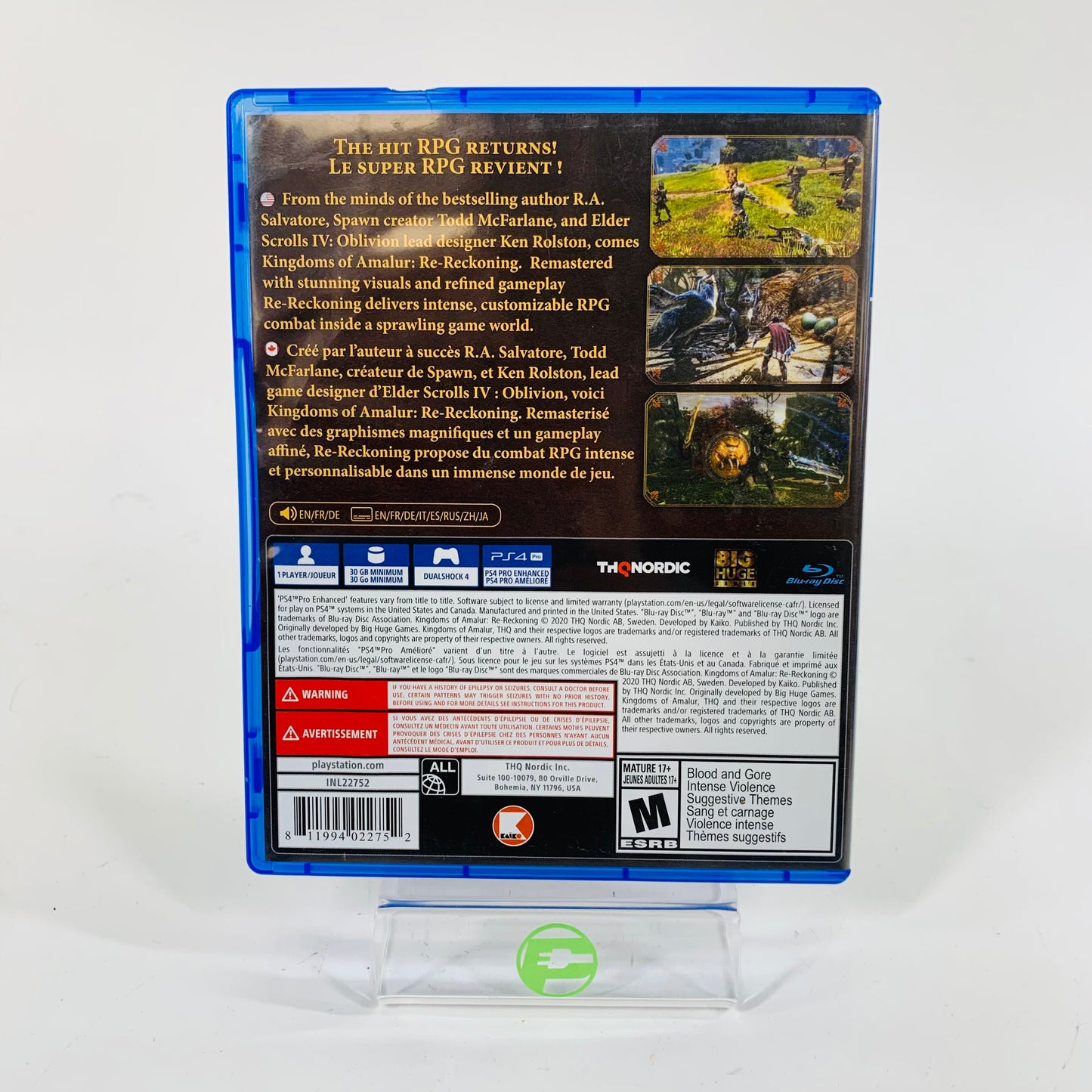 Kingdoms of Amalur: Re-Reckoning (Sony PlayStation 4 PS4, 2020)