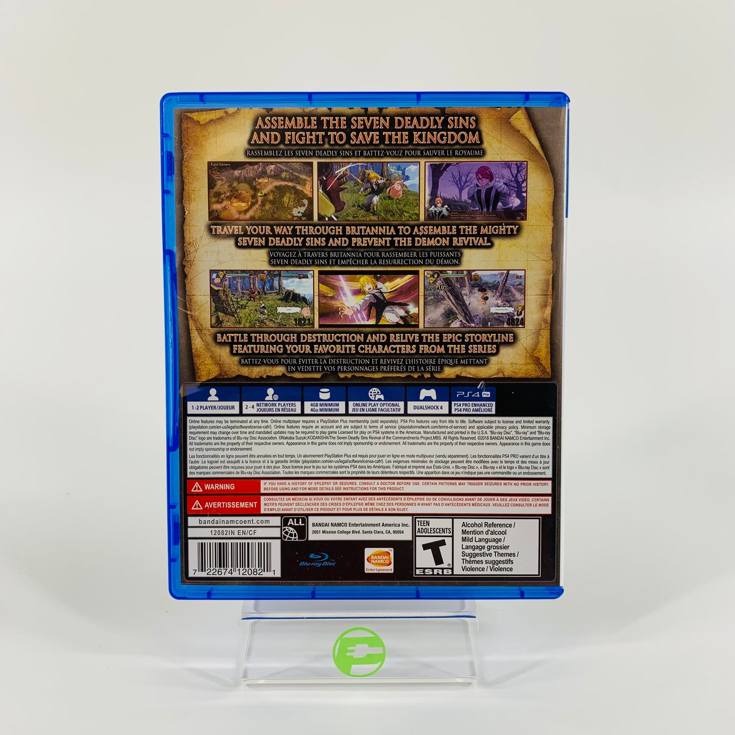 Seven Deadly Sins: Knights of Britannia (Sony PlayStation 4 PS4, 2018)
