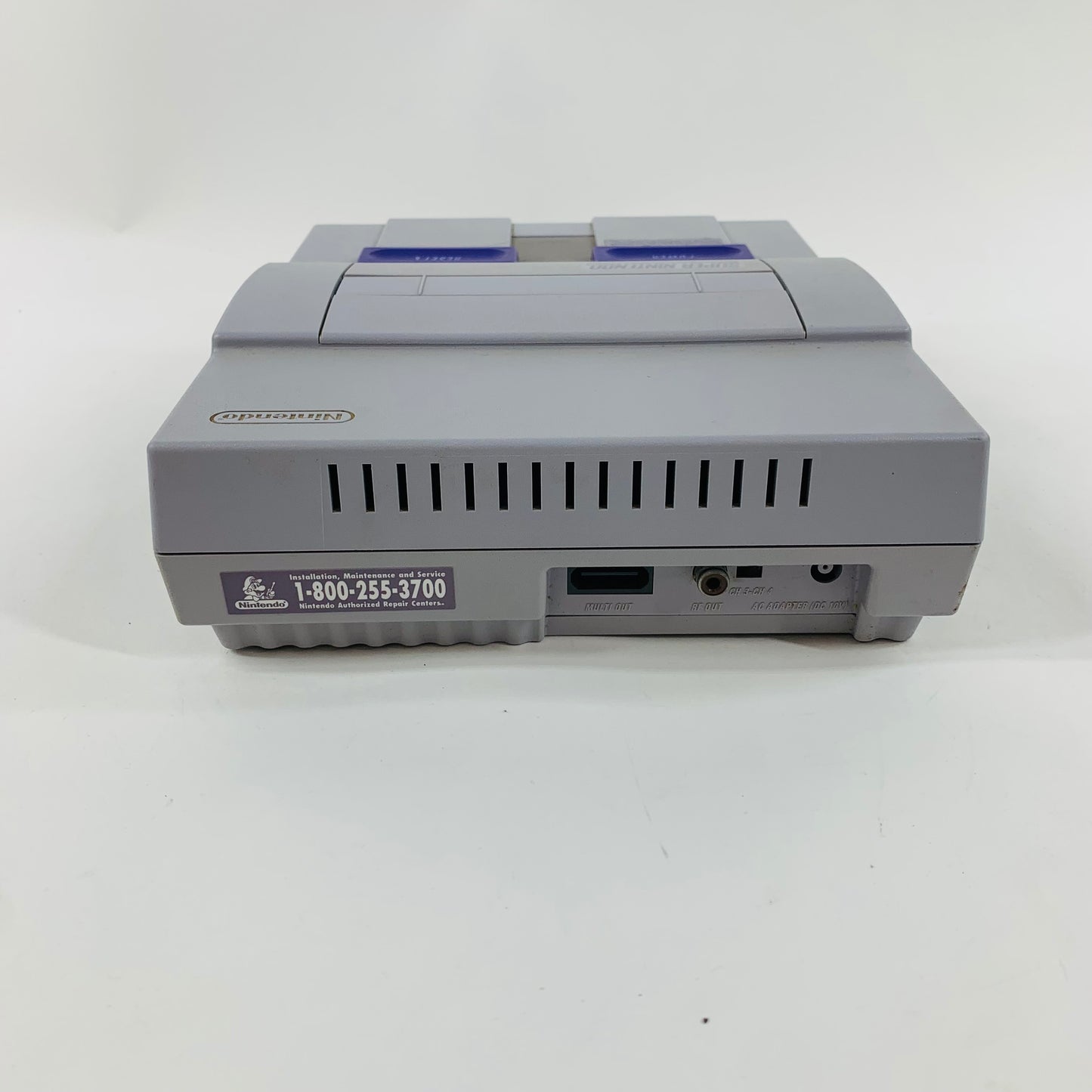 Super Nintendo Entertainment System NES Video Game Console SNS-001 Gray