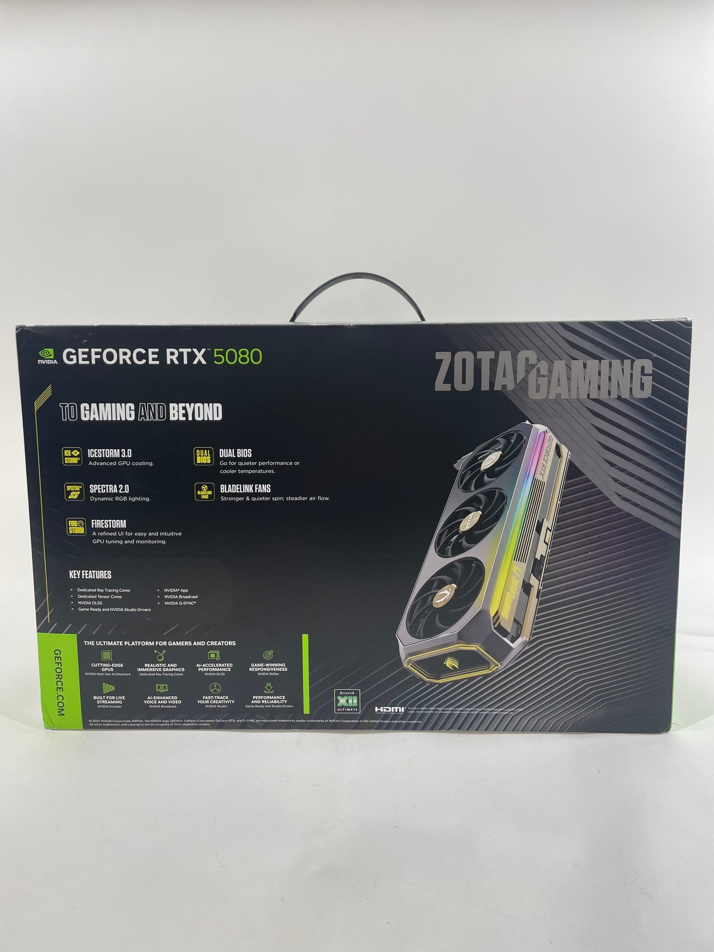 New Zotac Geforce RTX 5080 16GB GDDR7 Graphics Card p288-1n762-100z8