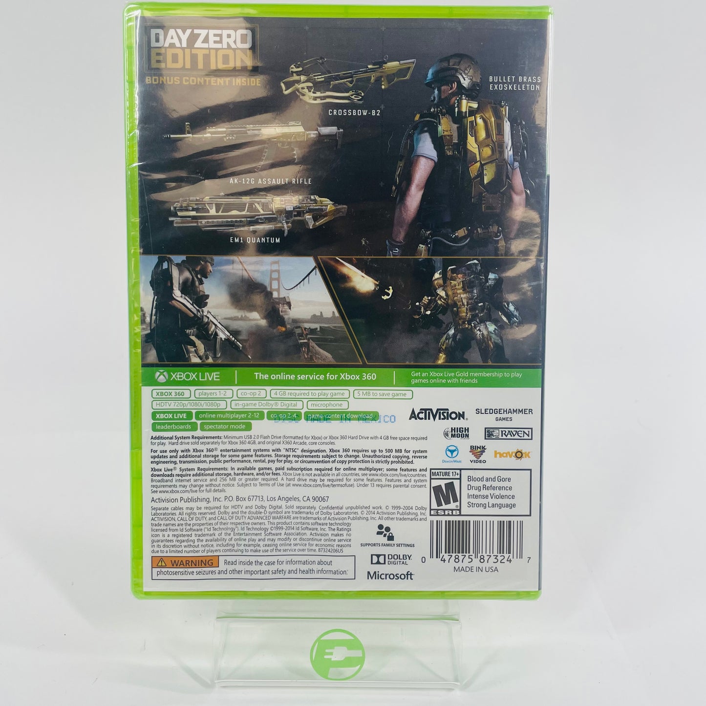 Call of Duty Advanced Warfare, Day Zero Edition (Microsoft Xbox 360, 2014)