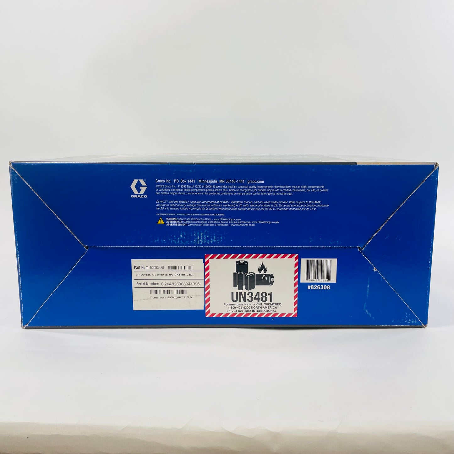 New Graco 826308 20V Quick Shot