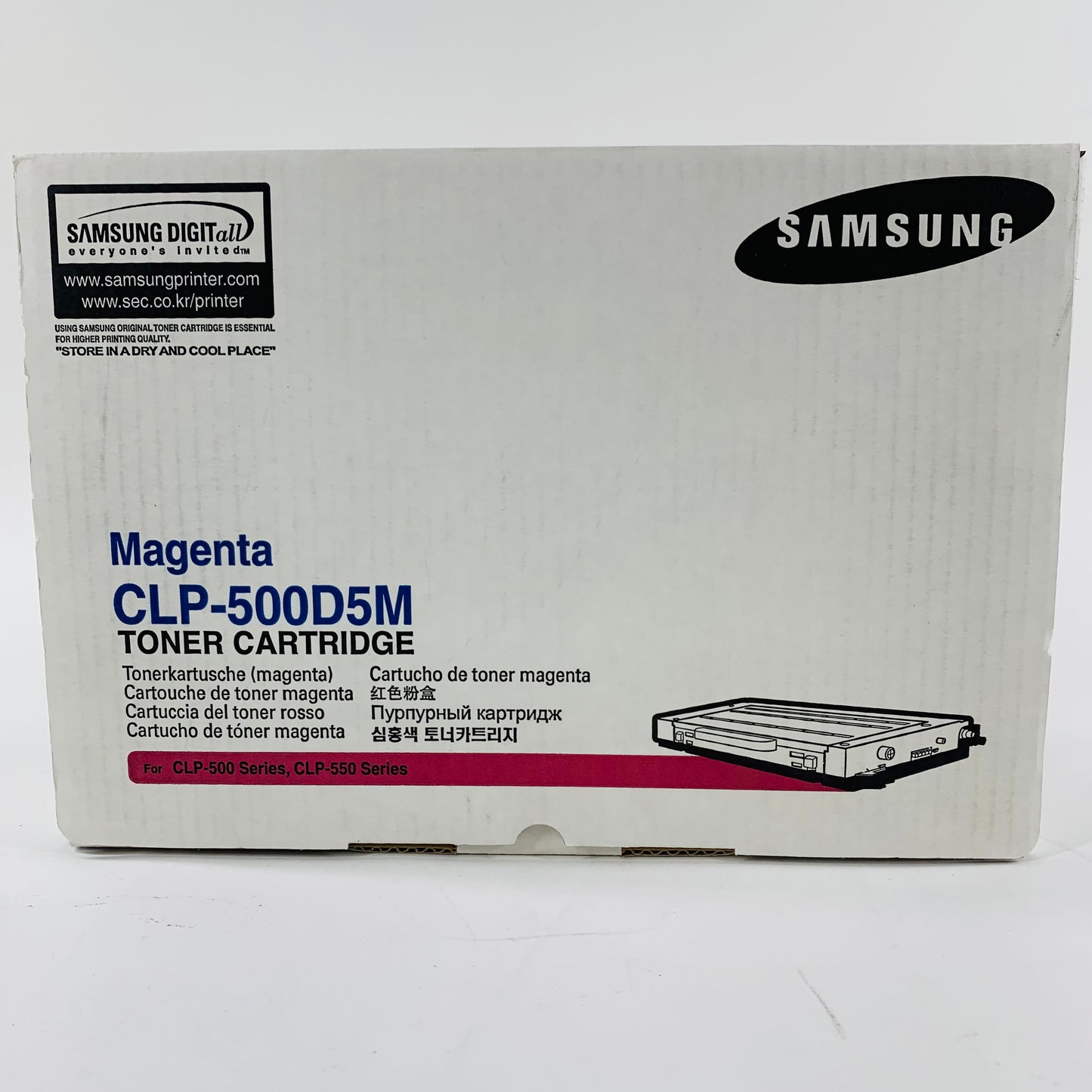 New Samsung clp-500d5m Magenta Toner Cartridge