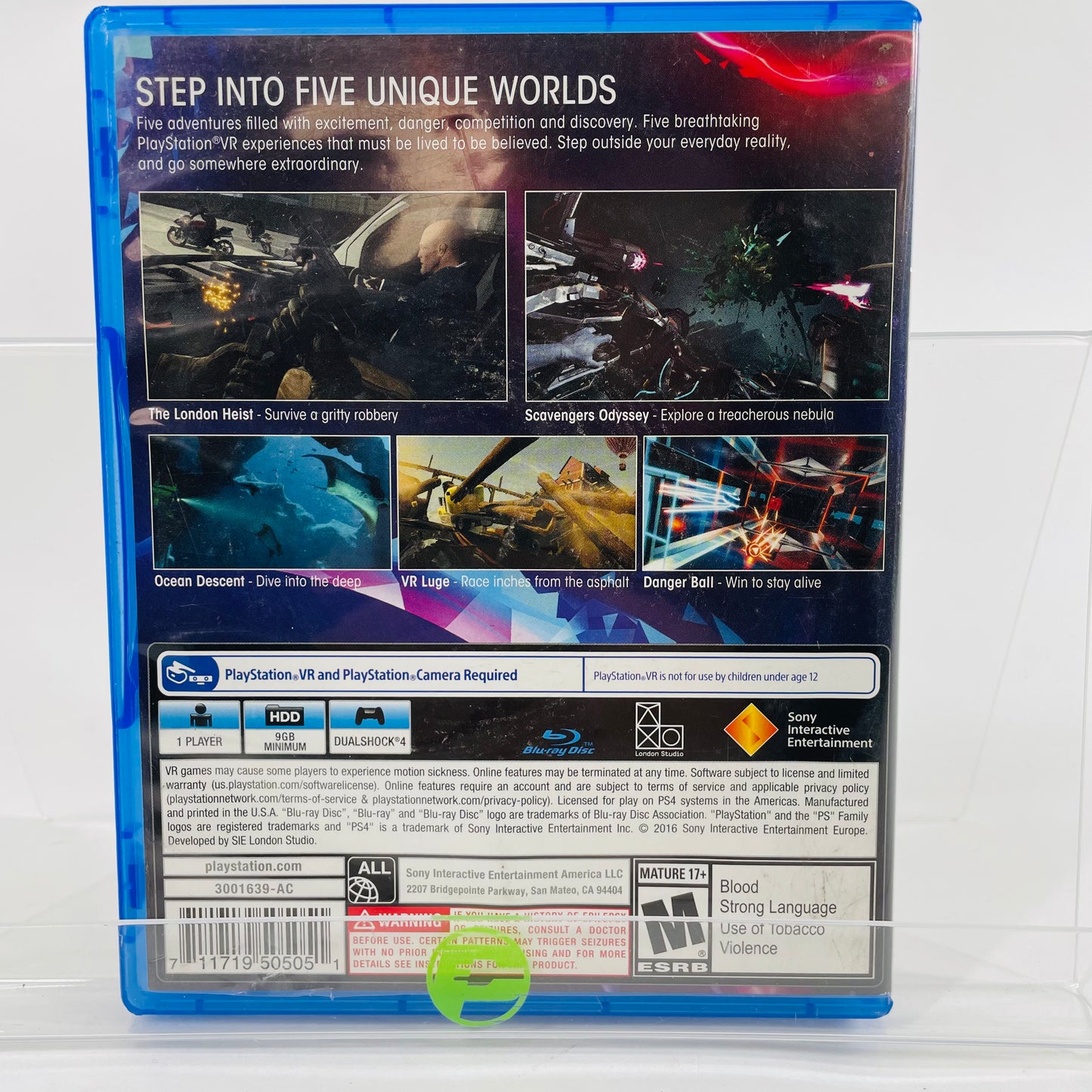 PlayStation VR Worlds (PlayStation 4 PS4, 2016)