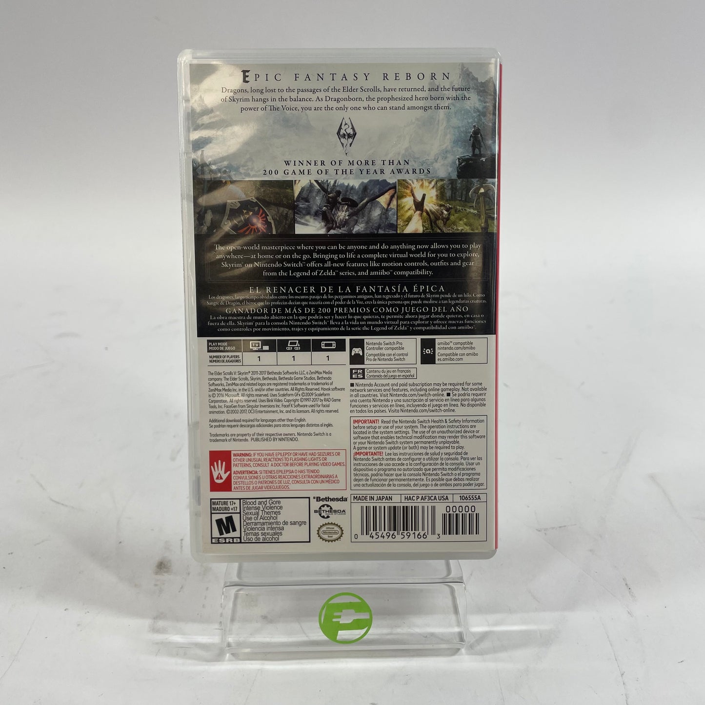 Elder Scrolls V: Skyrim (Nintendo Switch, 2017)