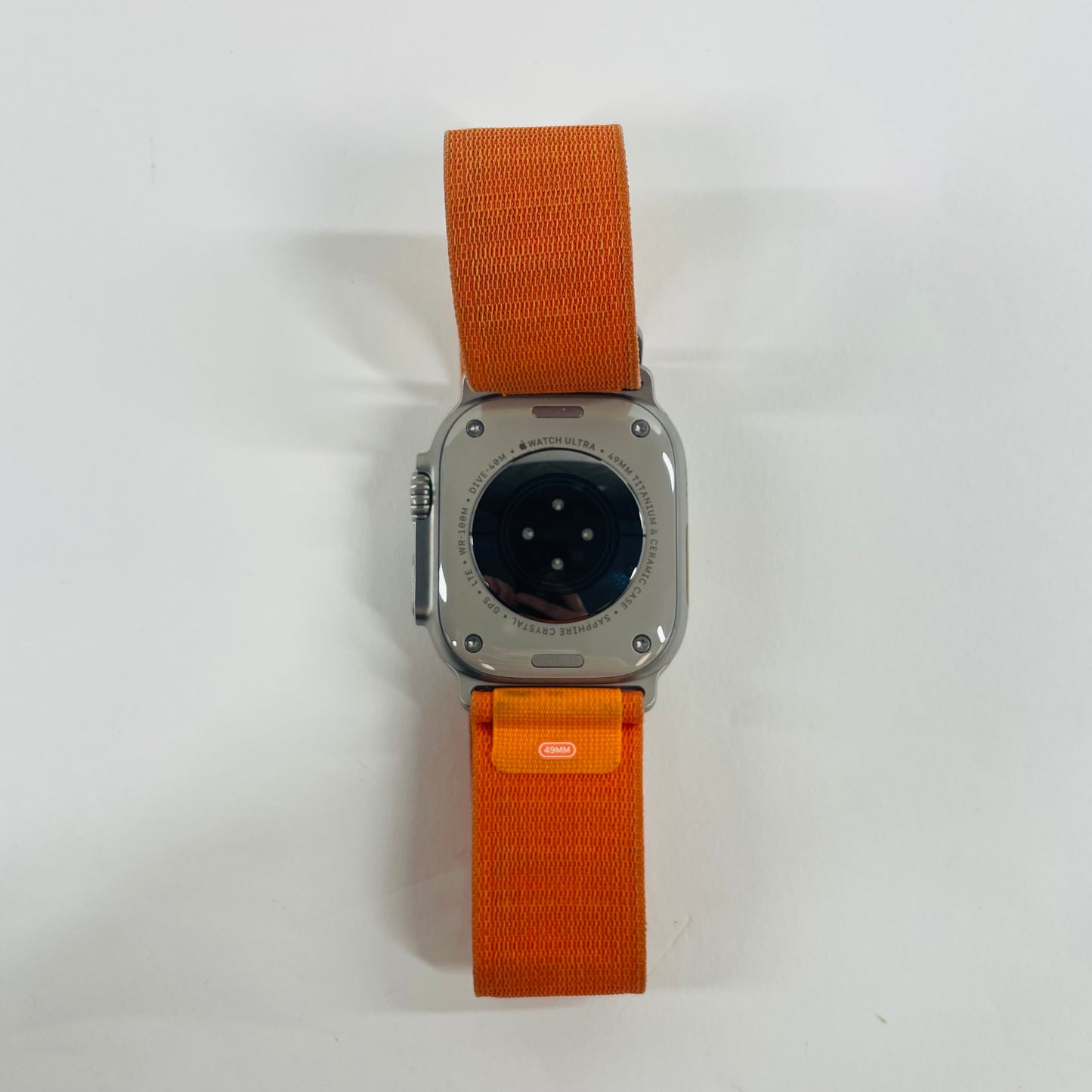 Unlocked Apple Watch Ultra 49MM Natural Titanium Orange WR-100M