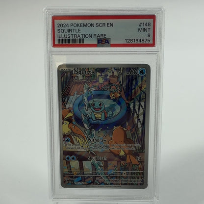 Pokémon TCG Scarlet & Violet Squirtle 245/198 Holo English PSA 9