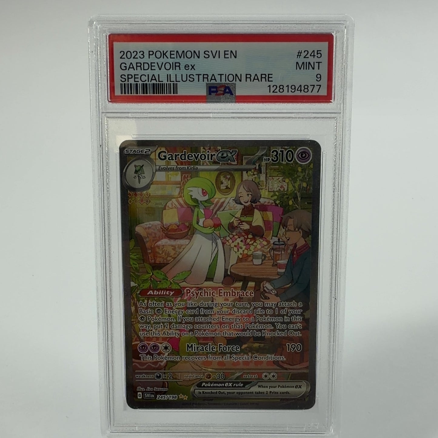Pokémon TCG Scarlet & Violet Gardevoir EX 148/142 Holo English PSA 9