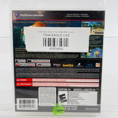 Ni No Kuni Wrath of the White Witch (Sony PlayStation 3 PS3, 2013)