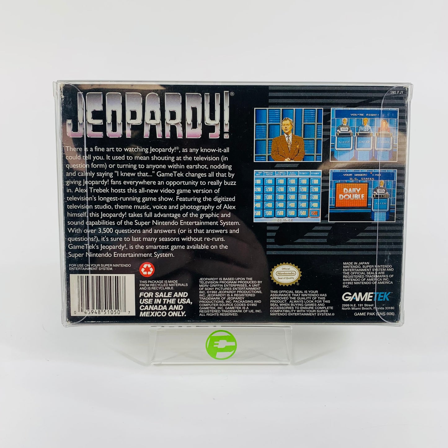 Jeopardy (Super Nintendo SNES, 1992)