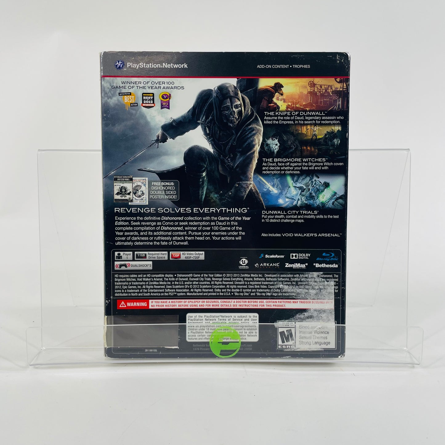 Dishonored [Game of the Year Edition] (Microsoft Xbox 360, 2013)