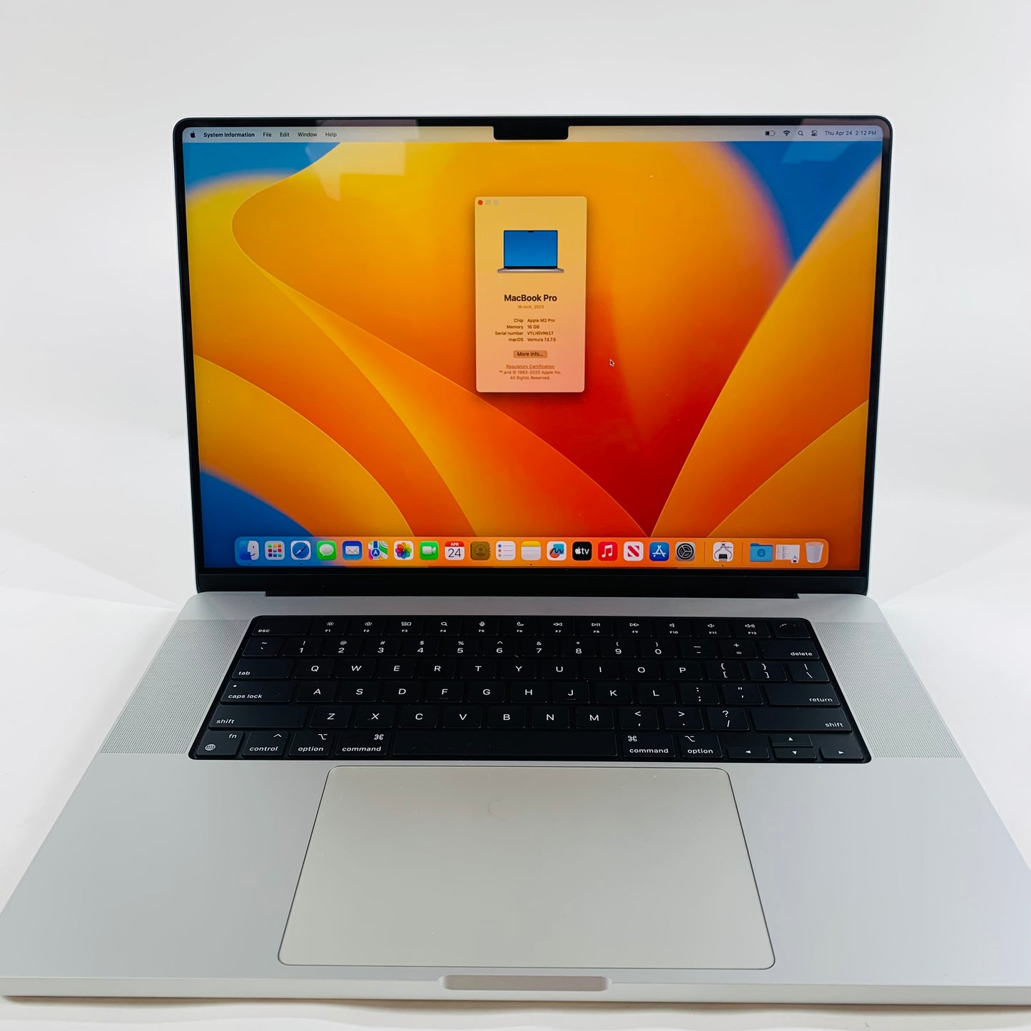2023 Apple MacBook Pro 16" M2 Pro 19C GPU 3.5GHz 16 512GB SSD MNWC3LL/A