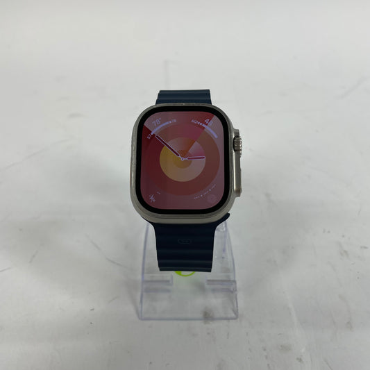 Unlocked Apple Watch Ultra 2 49MM Blue Titanium Blue Sport Loop MREG3LL/A