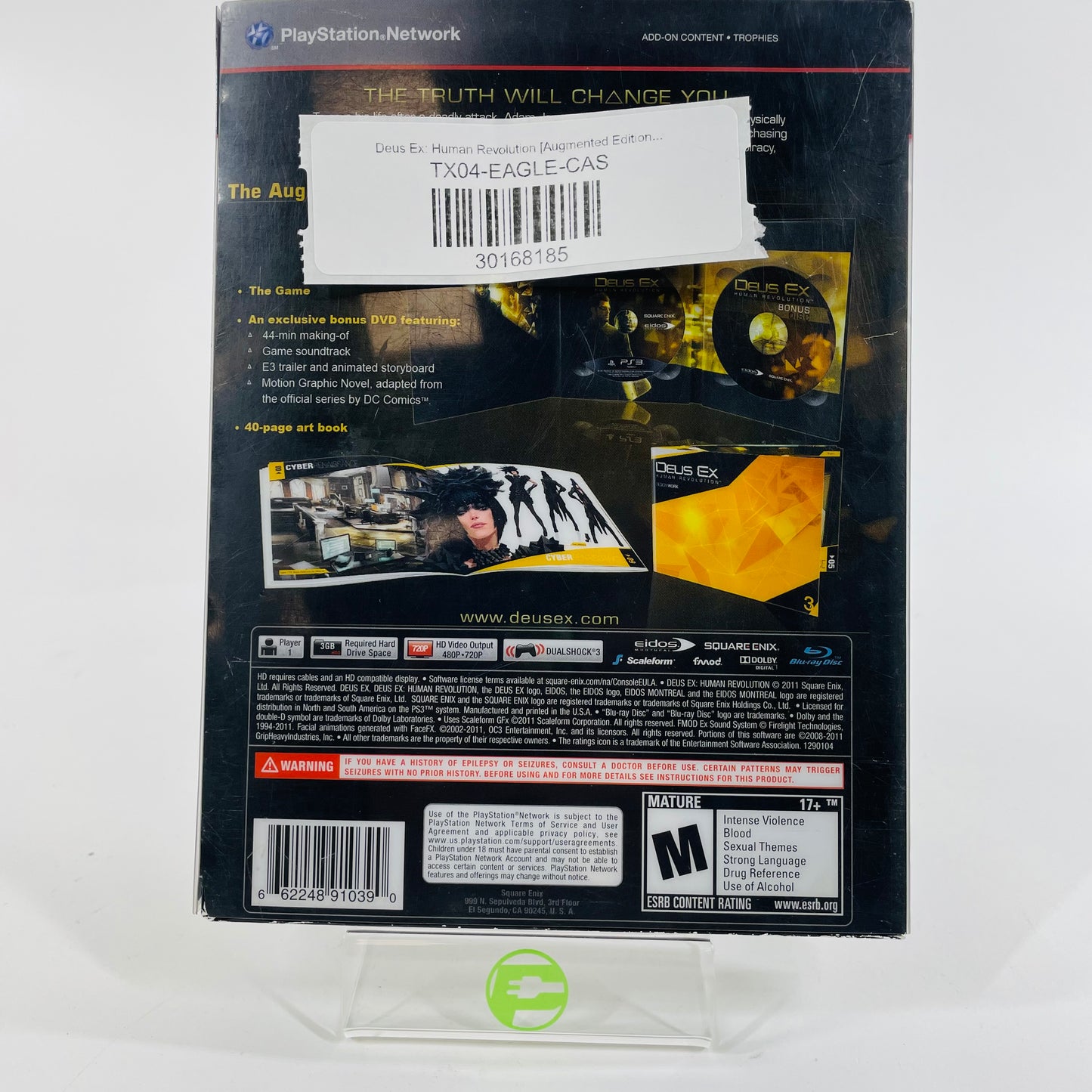 Deus Ex: Human Revolution [Augmented Edition] (Sony PlayStation 3 PS3, 2011)