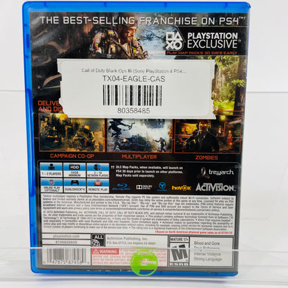 Call of Duty Black Ops III (Sony PlayStation 4 PS4, 2015)