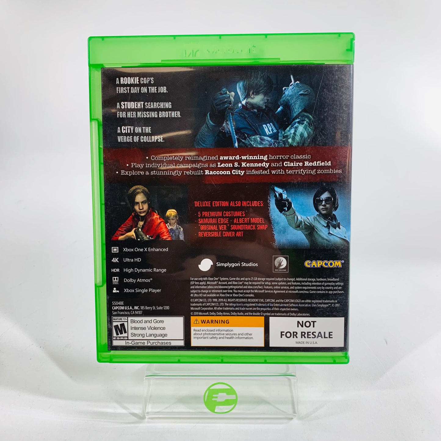 Resident Evil 2 [Deluxe Edition] (Microsoft Xbox One, 2019)