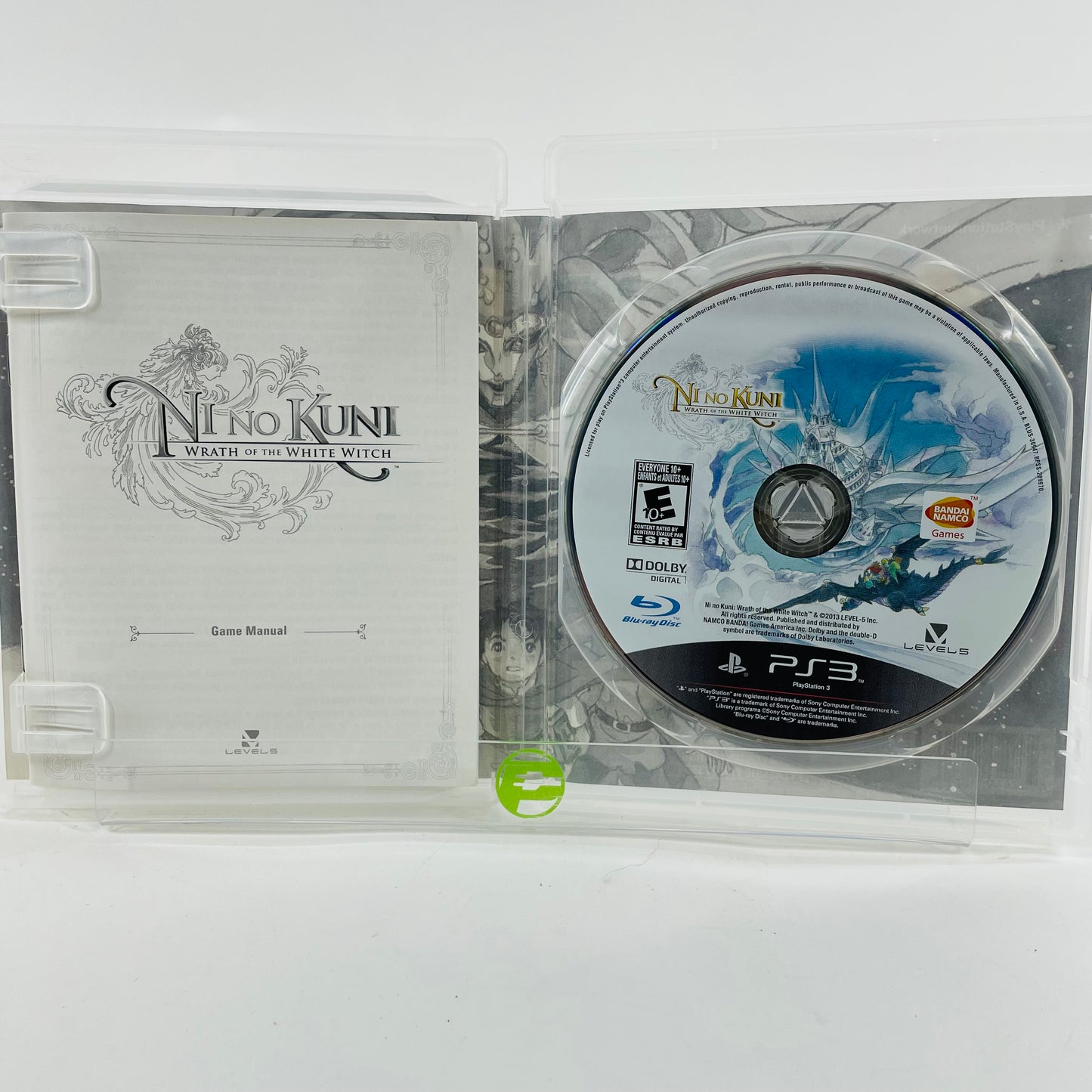 Ni No Kuni Wrath of the White Witch (Sony PlayStation 3 PS3, 2013)