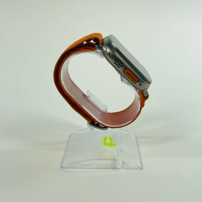 Unlocked Apple Watch Ultra 49MM Natural Titanium Orange WR-100M