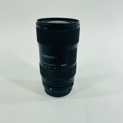 Sigma 18-35mm f/1.8 For Canon EF Mount w/ Mount Converter