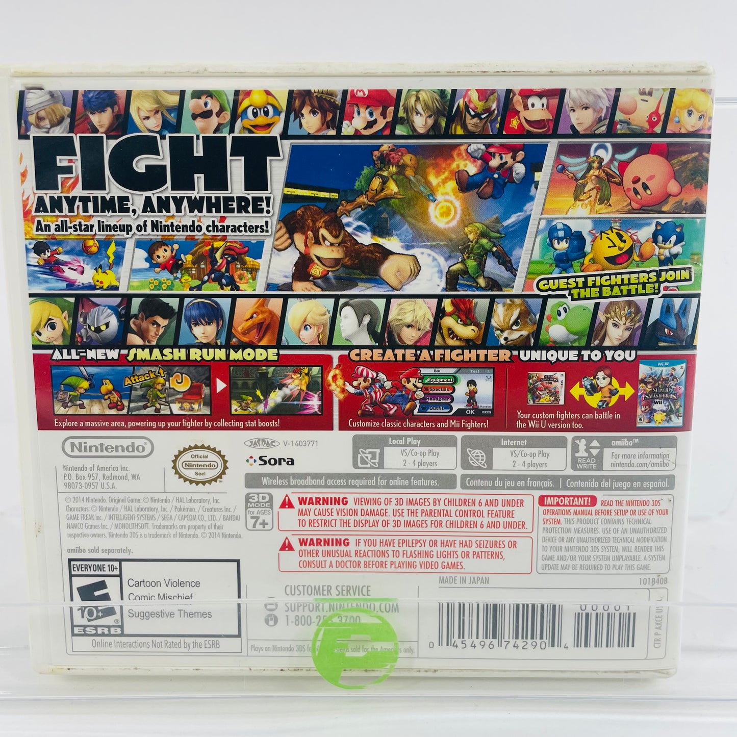 Super Smash Bros for Nintendo 3DS (Nintendo 3DS, 2014)