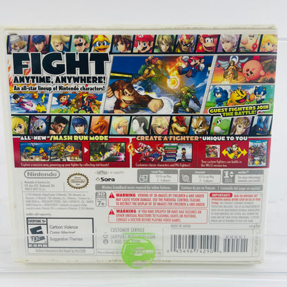 Super Smash Bros for Nintendo 3DS (Nintendo 3DS, 2014)