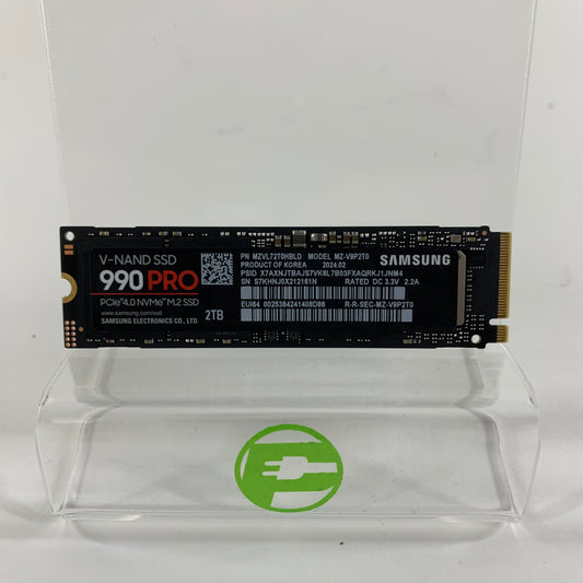 Samsung M.2 990 Pro 2TB PCIe 4.0 M.2 NVMe SSD MZ-V9P2T0