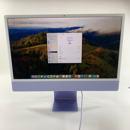 2023 Apple iMac 24" M3 3.2GHz 8GB RAM 256GB SSD Purple MQRV3LL/A, A2873