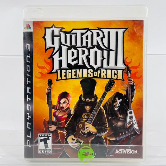 Guitar Hero III Legends of Rock (Sony PlayStation 3 PS3, 2007)
