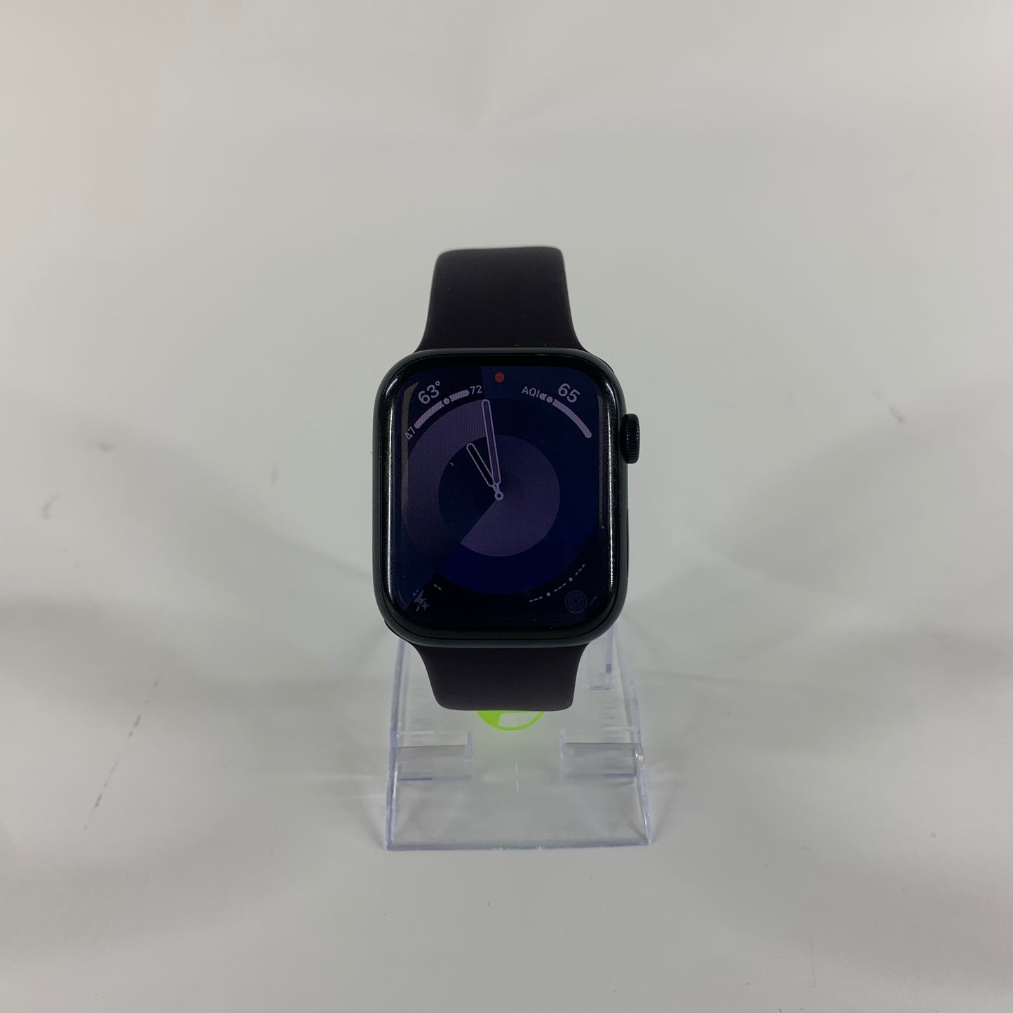 Unlocked Apple Watch Series 7 45MM Midnight Purple Band A2477 No Vibration