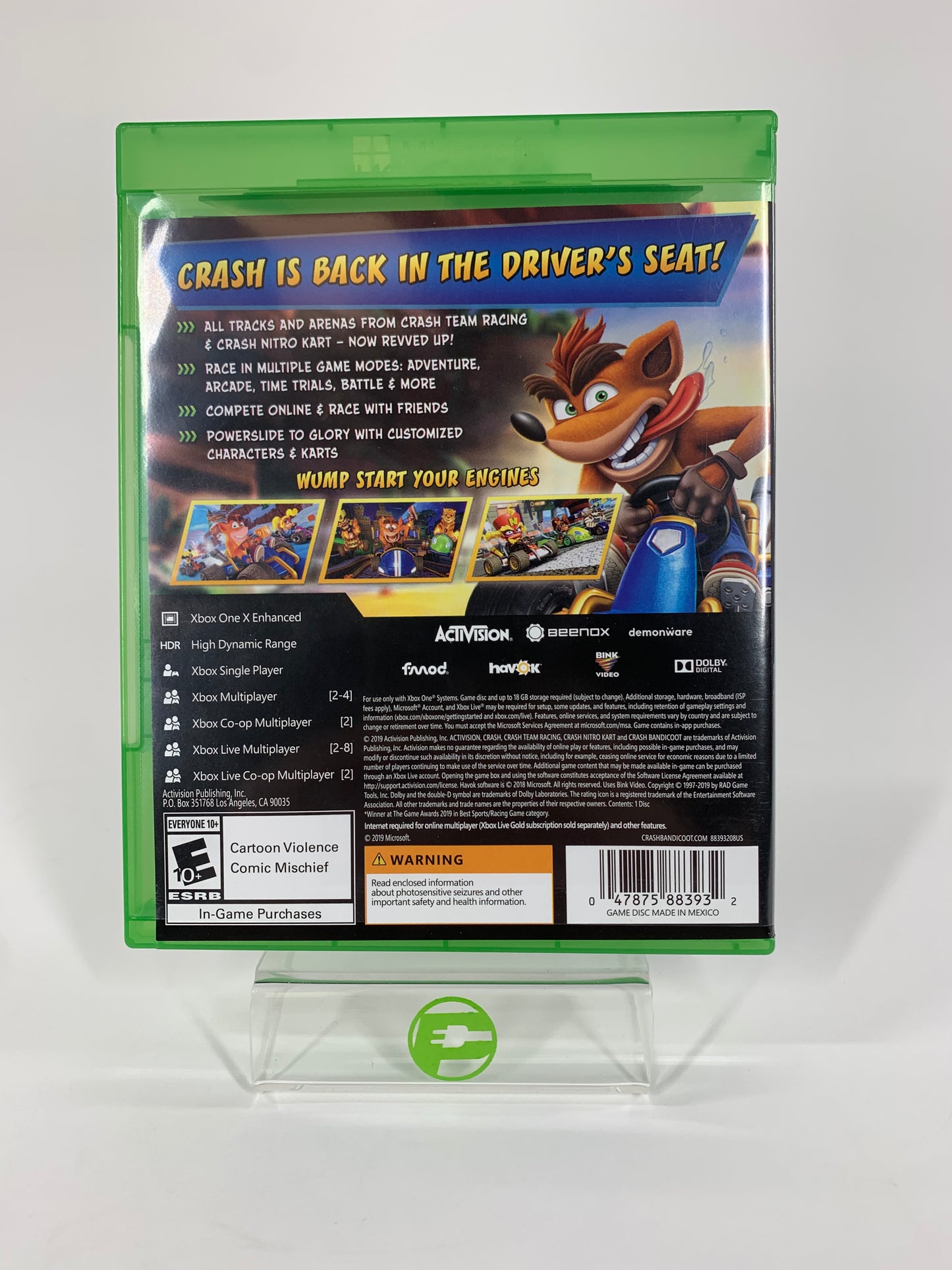 Crash Team Racing: Nitro Fueled (Microsoft Xbox One, 2019)