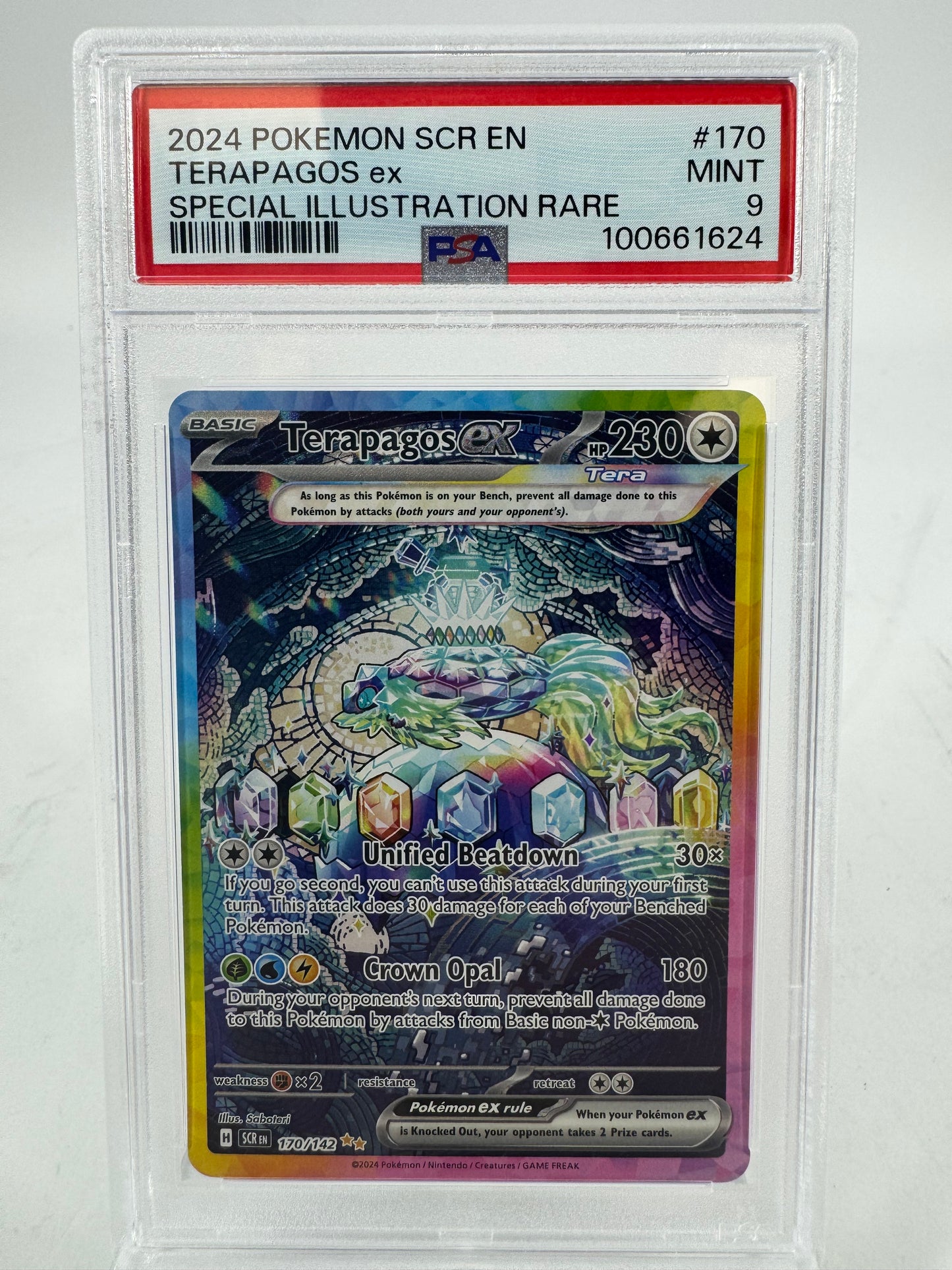 Pokémon TCG Stellar Crown 2024 POKEMON SCR EN-STELLAR CROWN 170 TERAPAGOS EX 