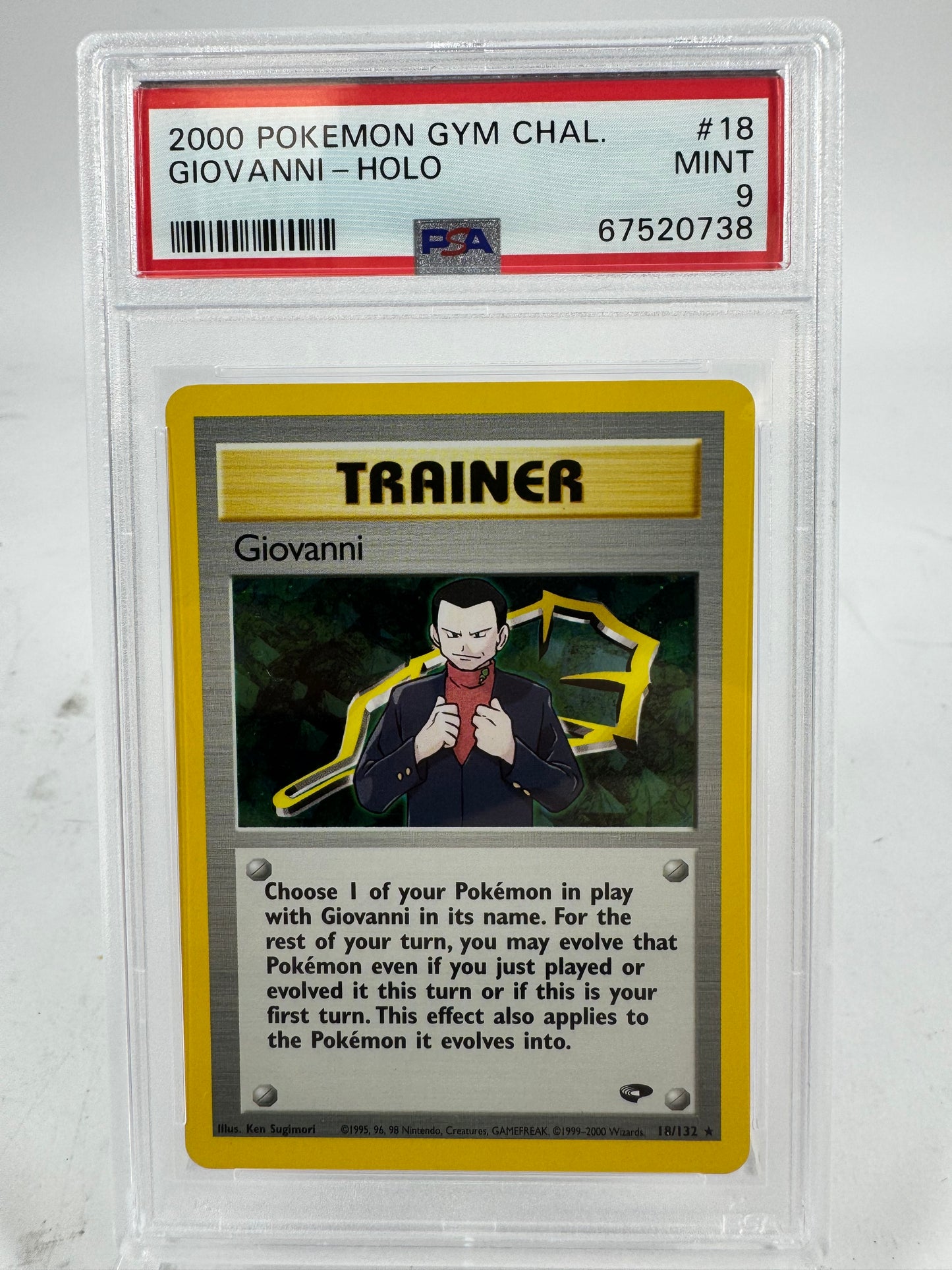 Pokémon TCG Gym Challenge 2000 POKEMON GYM CHALLENGE 18 GIOVANNI-HOLO 18/132 