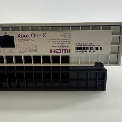 Broken Microsoft Xbox One X 1TB Hyperspace edition 1787